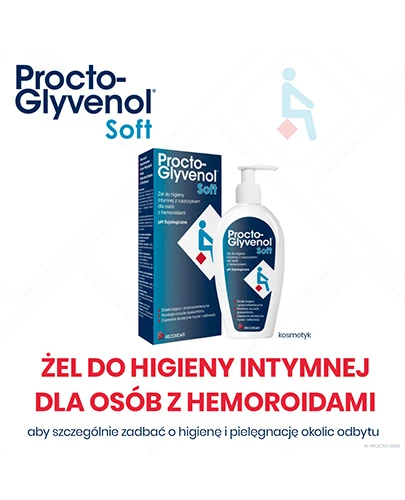 Procto-Glyvenol Soft żel do higieny intymnej dla osób z hemoroidami 180 ml