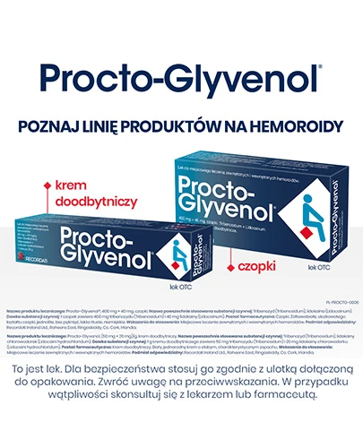 Procto-Glyvenol Soft żel do higieny intymnej dla osób z hemoroidami 180 ml