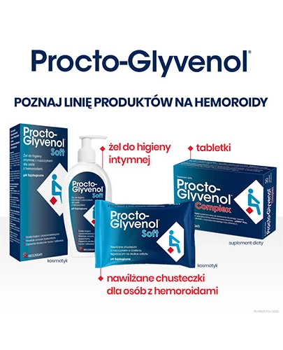 Procto-Glyvenol Soft chusteczki nawilżane z ruszczykiem 30 sztuk