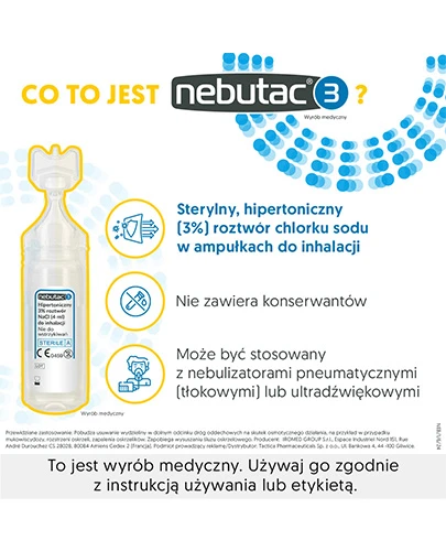 Nebutac 3 hipertoniczny 3% roztwór NaCl do inhalacji 30x 4 ml