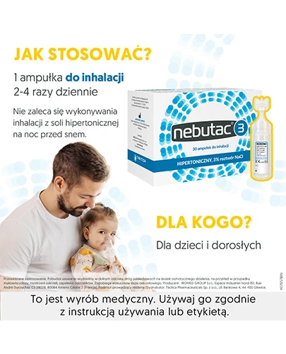 Nebutac 3 hipertoniczny 3% roztwór NaCl do inhalacji 30x 4 ml