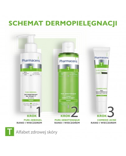 Pharmaceris T Puri-Sebogel antybakteryjny żel myjący do twarzy 190 ml