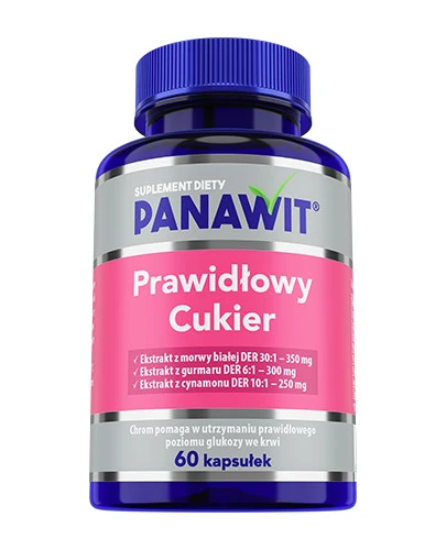 Panawit Prawidłowy cukier 60 kapsułek