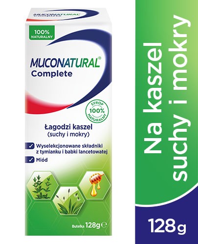 MucoNatural Complete syrop na kaszel suchy i mokry 128 g