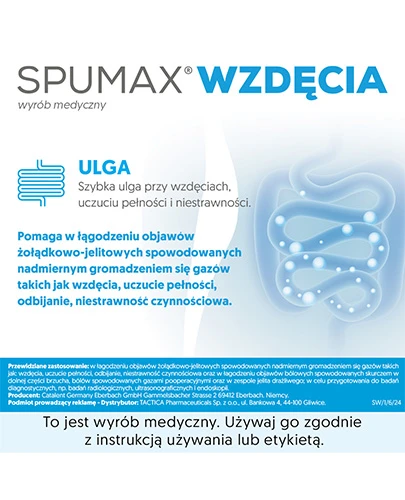 Spumax Wzdęcia 125mg 30 kapsułek