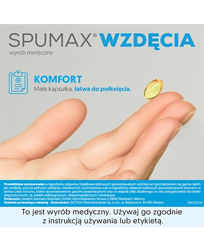 Spumax Wzdęcia 125mg 30 kapsułek