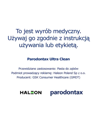 Parodontax Ultra Clean pasta do zębów przeciw krwawieniu dziąseł 75 ml