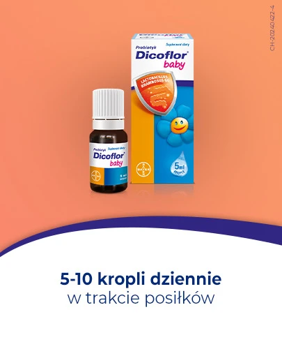 Dicoflor Baby krople dla dzieci i niemowląt 5 ml