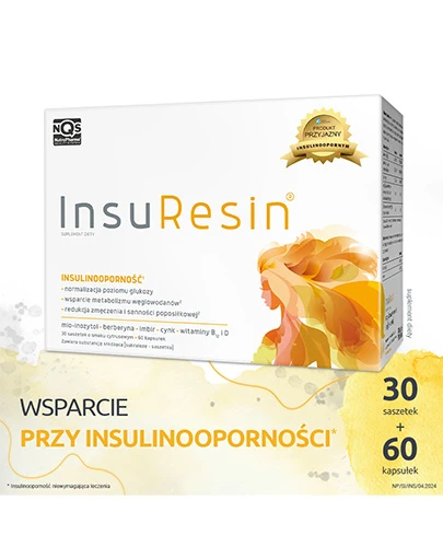 InsuResin 30 saszetek o smaku cytrynowym + 60 kapsułek