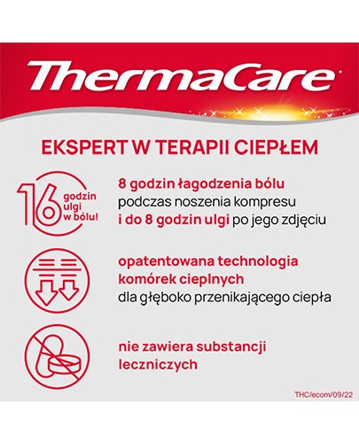 ThermaCare kompresy rozgrzewające na szyję ramiona nadgarstki 2 sztuki