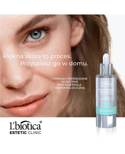 Lbiotica Estetic Clinic Acid Treatment wygładzająco-odnawiający dermo-zabieg serum na noc 30 ml