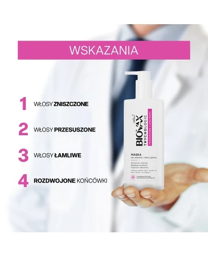 Biovax Trychologic Łupież maska do włosów i skóry głowy 200 ml