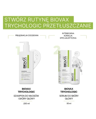 Biovax Trychologic Przetłuszczanie Serum do skóry głowy 50 ml