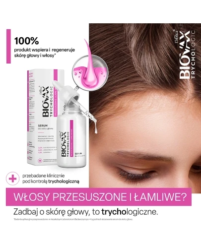 Biovax Trychologic Przesuszenie I Łamliwość serum do skóry głowy 50 ml