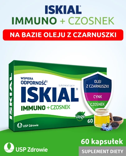 Iskial Immuno + Czosnek 60 kapsułek