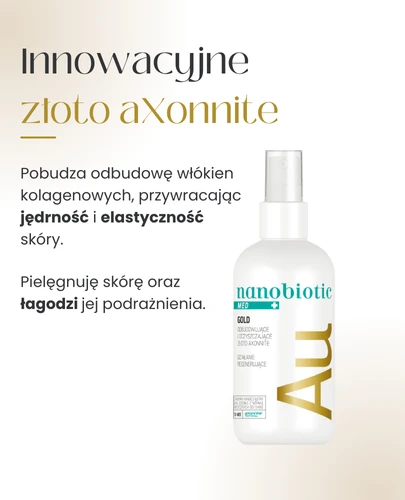 Nanobiotic Med Gold odbudowujące i oczyszczające złoto spray 150 ml