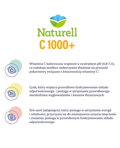 Naturell C 1000+ 90 kapsułek