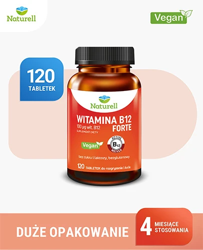 Naturell Witamina B12 Forte 120 tabletek do żucia