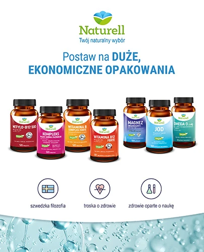 Naturell Kompleks Włosy Skóra Paznokcie 120 tabletek