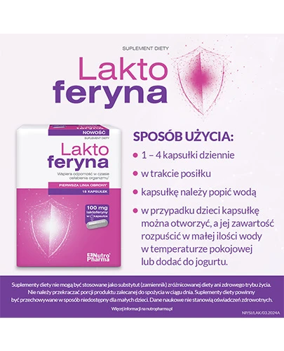 Nutropharma Laktoferyna 15 kapsułek