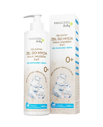 Panaceris Baby delikatny żel do mycia ciała i włosów 2w1 400 ml