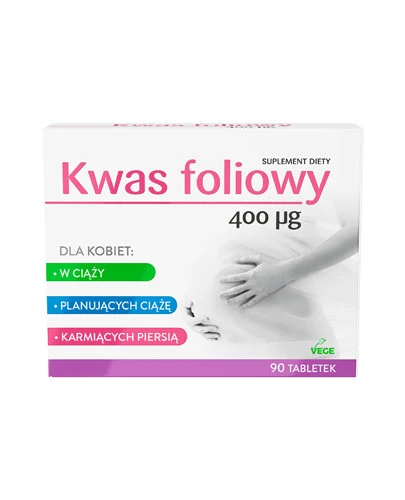 Kwas Foliowy 400 µg 90 tabletek