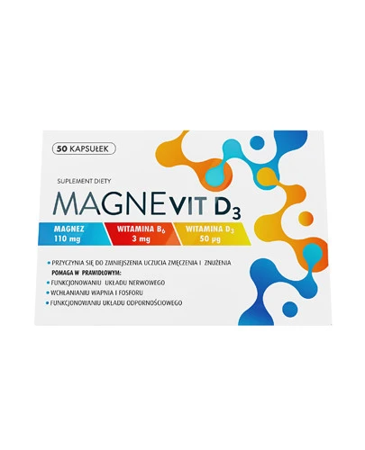 Magnevit D3 50 kapsułek