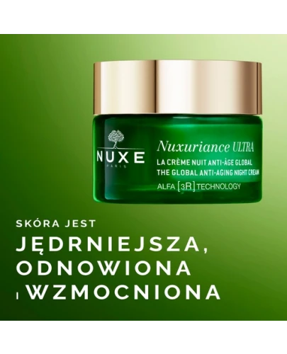  Nuxe Nuxuriance Ultra krem przeciwstarzeniowy na noc 50 ml + Nuxe Nuxuriance Ultra krem przeciwstarzeniowy do skóry wokół oko 15 ml [ZESTAW]