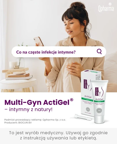 Multi-Gyn ActiGel zapobiega i łagodzi dolegliwości pochwowe 50 ml