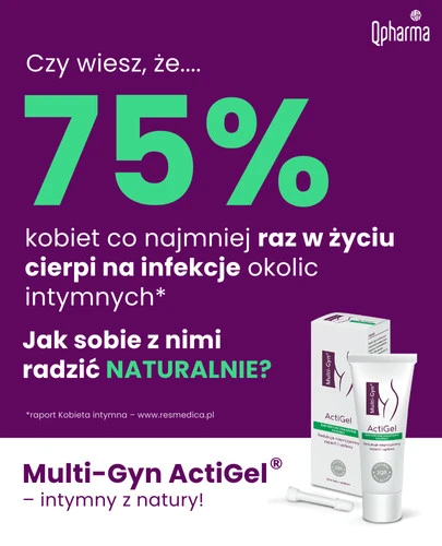 Multi-Gyn ActiGel zapobiega i łagodzi dolegliwości pochwowe 50 ml