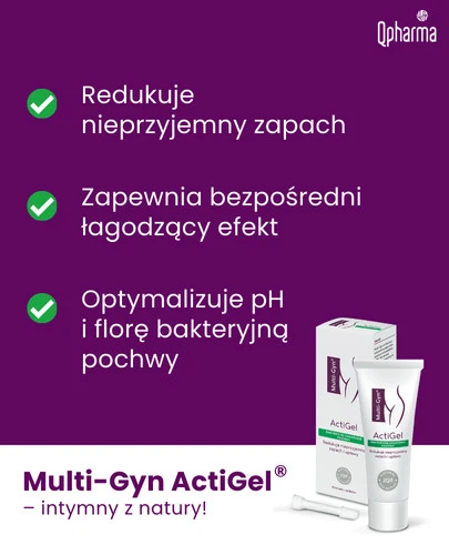 Multi-Gyn ActiGel zapobiega i łagodzi dolegliwości pochwowe 50 ml