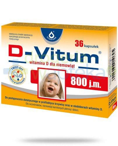 D Vitum 800jm Witamina D Dla Niemowląt 36 Kapsułek