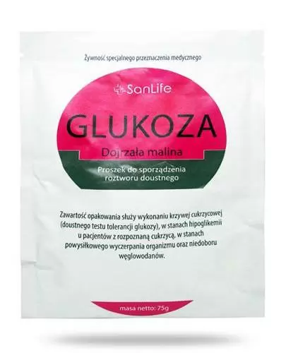 Sanlife Glukoza Dojrzała Malina 75 G Cena Opinie Drogeriawaptekapl 1312