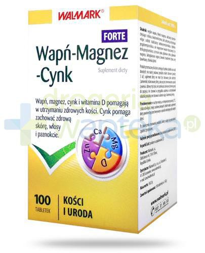 Walmark Wapń Magnez Cynk Forte 100 Tabletek